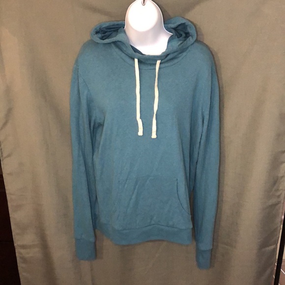 Marine Layer Tops - Marine Layer Cowl Neck Tri Blend Hoodie, Large